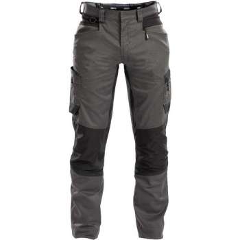 DASSY Helix D-Flex Werkbroek Stretch Grijs/Zwart