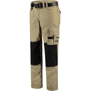 Tricorp  Werkbroek Canvas Cordura 502009 Khaki / Zwart - Maat 56