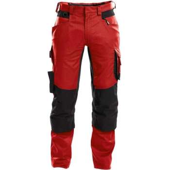 DASSY Dynax D-Flex Werkbroek Stretch Rood/Zwart