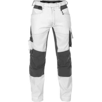 DASSY Dynax D-Flex Schilders Werkbroek met Stretch Wit/Grijs