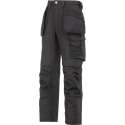 Snickers Canvas+ Broek met holsterpockets 3214-1818-Donkergrijs/Donkergrijs-92