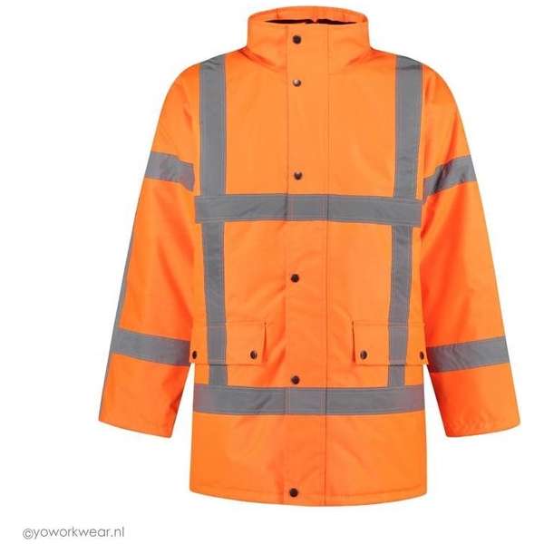 EM Traffic Parka High Visibility RWS Fluor Oranje -maat XS