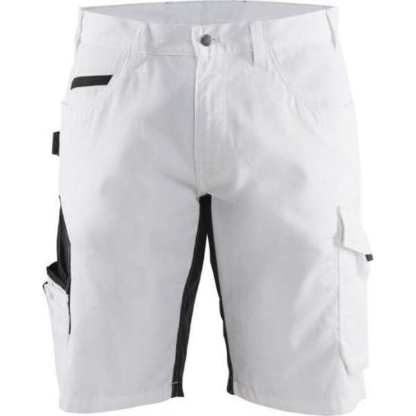 Blaklader 1094 Schildersshort met stretch White/Dark Grey C54