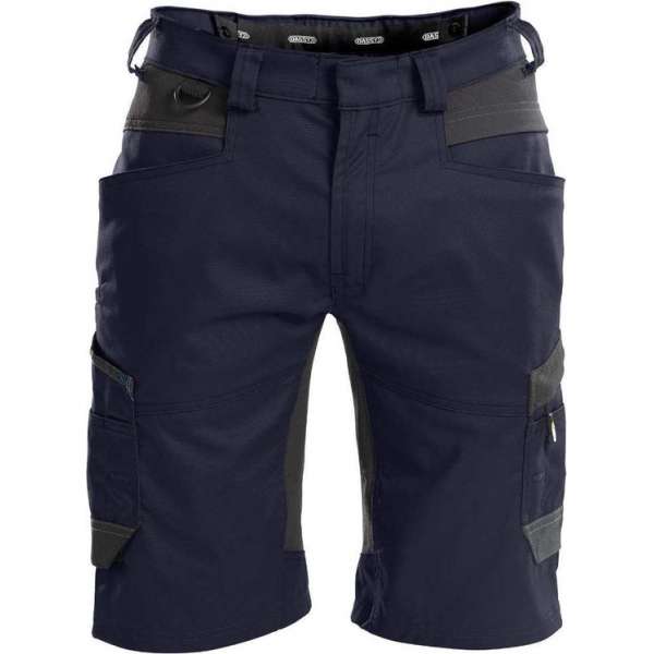 DASSY Axis D-Flex Korte Werkbroek Stretch Donkerblauw/Grijs