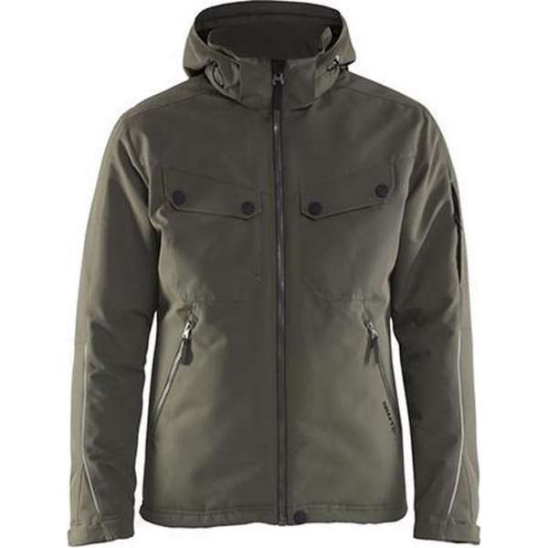 Craft heren jas, olijfkleurig, Utility Jacket Dark Olive