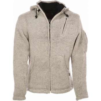 Pure Wool herenvest WJK 1323 Ecru - ecru - L