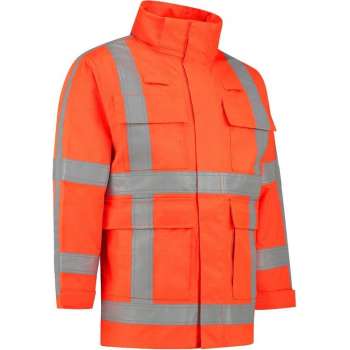 Dapro Infinity Multinorm Regenjas - Maat XL - Hi-Vis Oranje - Vlamvertragend , antistatisch en chemicaliën resistent