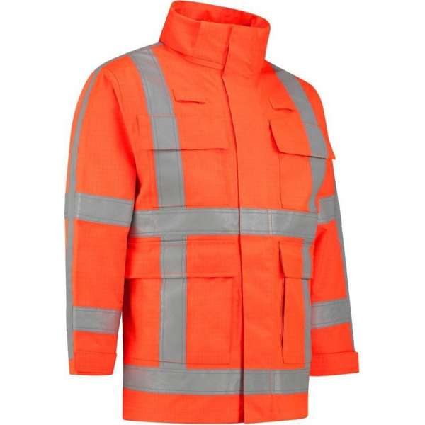 Dapro Infinity Multinorm Regenjas - Maat XL - Hi-Vis Oranje - Vlamvertragend , antistatisch en chemicaliën resistent