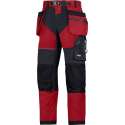 Snickers FlexiWork Stretch Werkbroek+ holsterzakken 6902 - Mannen - Rood/Zwart - 54