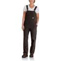 Tuinbroek - Overall - Dames Canvas Tuinbroek - Carhartt BIB Crawford - Donker Bruin