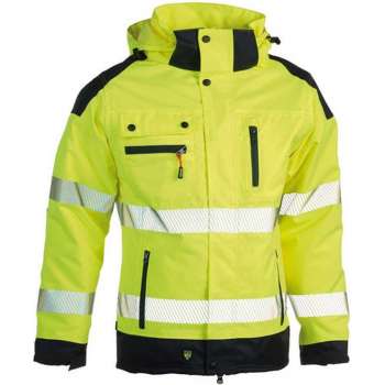 Herock Hodor High Viz Werkjas HV (1901) - Fluor geel | Donkerblauw - XL