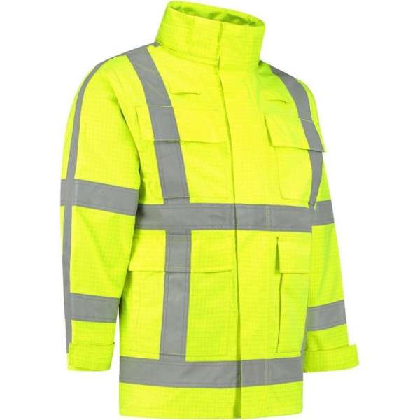 Dapro Infinity Multinorm Regenjas - Maat 3XL - Hi-Vis Geel - Vlamvertragend , antistatisch en chemicaliën resistent