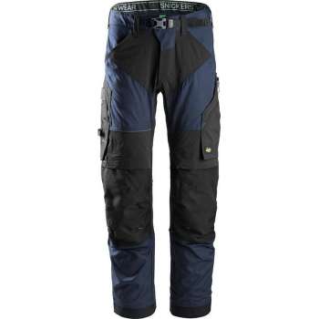 Snickers FlexiWork Werkbroek Stretch+ 6903 - Mannen - Navy/Zwart - 56