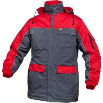 SARA Winter Parka Sternik grijs/rood (07-218) - XXXL