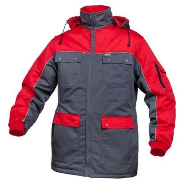 SARA Winter Parka Sternik grijs/rood (07-218) - XXXL