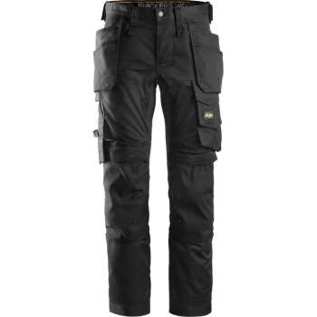 Snickers AllroundWork Stretch Werkbroek Holsterzakken 6241 - Mannen - Zwart - 58