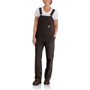 Tuinbroek - Overall - Dames Canvas Tuinbroek - Carhartt Crawford Bib Overall - Stretch - Carhartt Bruin