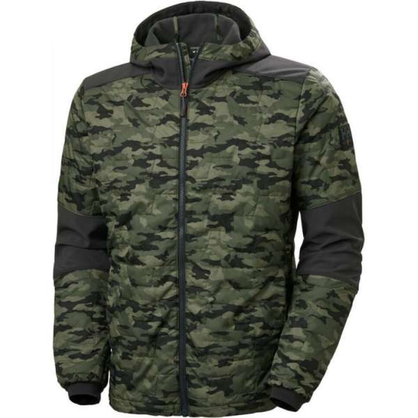 Helly Hansen Kensington Hooded Lifaloft Jacket 73230 - Mannen - Groen/Camo - L