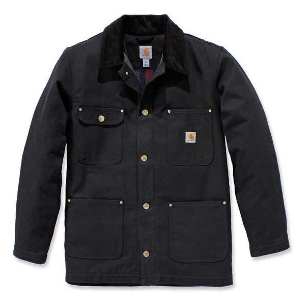 Carhartt Firm Duck Chore Coat-Black-L