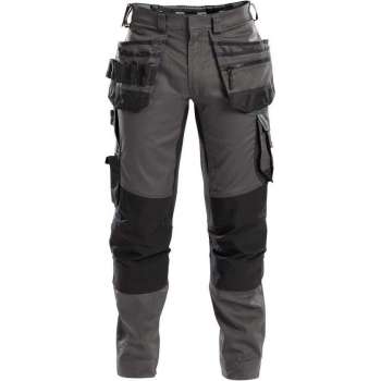 DASSY Flux D-Flex Werkbroek Stretch Grijs/Zwart