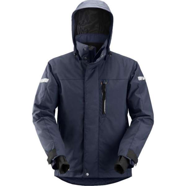 Snickers Workwear Snickers 1102 Waterdichte Winter Werkjas AllroundWork Donkerblauw/Zwart