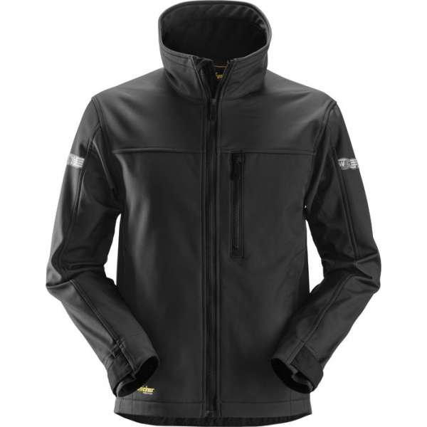 Snickers Softshell Jack - AllroundWork 1200 - zwart -Maat M