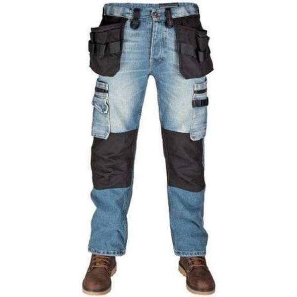 Dunderdon P12 stonewash denim werkbroek