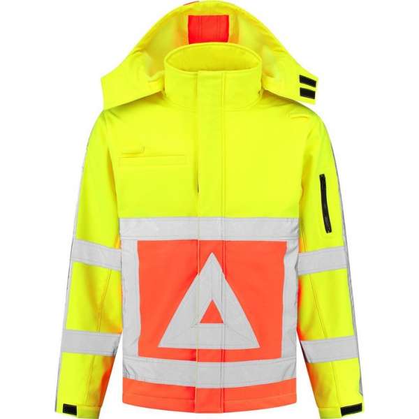 EM Traffic Softshell Jas Verkeersregelaar - Maat 3XL