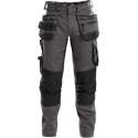 DASSY Flux D-Flex Werkbroek Stretch Grijs/Zwart