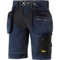 Snickers FlexiWork Stretch Korte broek+ HP 6904 - Mannen - Navy/Zwart - 56