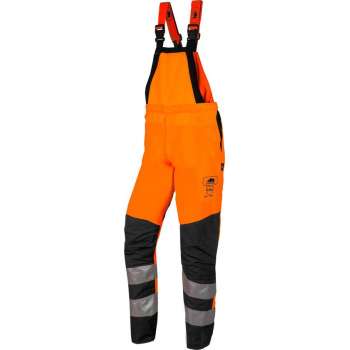 SIP Protection BasePro 1RH1 HiVis Oranje/Zwart Kettingzaag-Bavet -Tuinbroek - Maat: M - fluo oranjezwart/antrachiet