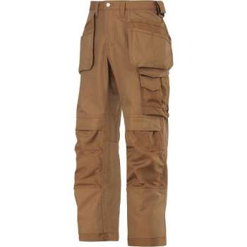 Snickers Canvas+ Werkbroek HP 3214 - Mannen - Bruin - 48