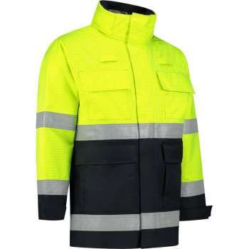 Dapro Infinity Multinorm Regenjas - Maat XL - Marineblauw/Hi-Vis Geel - Vlamvertragend , antistatisch en chemicaliën resistent