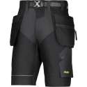 Snickers FlexiWork Stretch Korte broek+ HP 6904 - Mannen - Zwart - 58