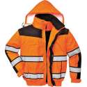 Portwest Hi-vis classic bomber jacket, Oranje/Zwart, Maat S