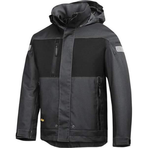 Snickers 1178 Waterproof Winter Jacket Donkergrijs/Zwart maat XXL