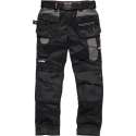 Scruffs Pro Flex werkbroek, zwart maat 34L(UK) - 50L(EU)