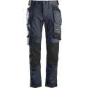 Snickers AllroundWork Stretch Werkbroek Holsterzakken 6241 - Mannen - Navy/Zwart - 58