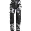 Snickers FlexiWork werkbroek - met holsterzak - grijs camo - maat L taille 52 W36