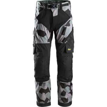 Snickers FlexiWork Werkbroek Stretch+ 6903 - Mannen - Camogrijs/zwart - 52