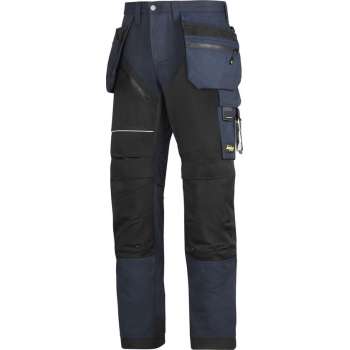 Snickers Ruffwork werkbroek 6202-9504 Navy/Black mt.50