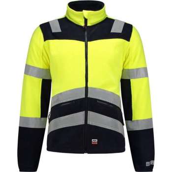 Tricorp 403013 Fleecejack Multinorm Bicolor Fluor Geel/Blauw maat 5XL