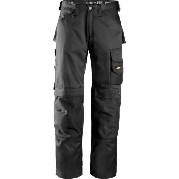 Snickers Workwear DuraTwill Broek Zwart mat 248 3312 (Jeansmaat 33/37)