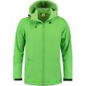 L&S Jas Capuchon Softshell Heren - Mannen - Lime - XXL