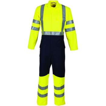 Havep 20006 Overall Fluo Geel/Marine maat 52