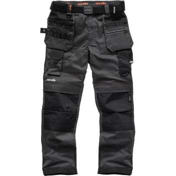 Scruffs Pro Flex Plus werkbroek, grijs maat 32R(UK) - 48M(EU)