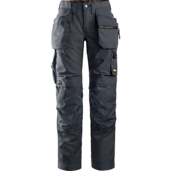 Snickers AllroundWork Dames Werkbroek+ Holsterzakken 6701 - Vrouwen - Staalgrijs/Zwart - 54