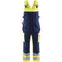 Blåkläder 2603-1860 Bretelbroek High Vis Geel/Marineblauw maat 150