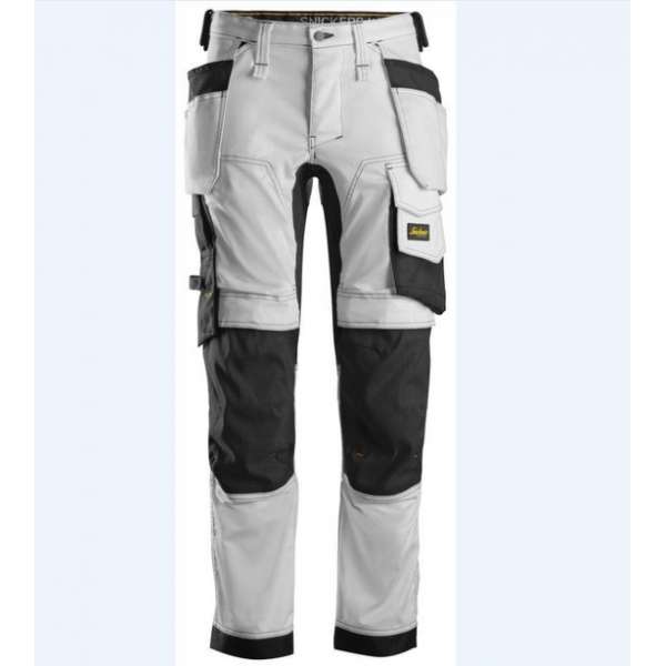 Snickers Workwear AllroundWork, Stretch Werkbroek met Holsterzakken 6241 wit 92