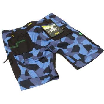 Snickers Short 6904 camo blauw/zwart 48